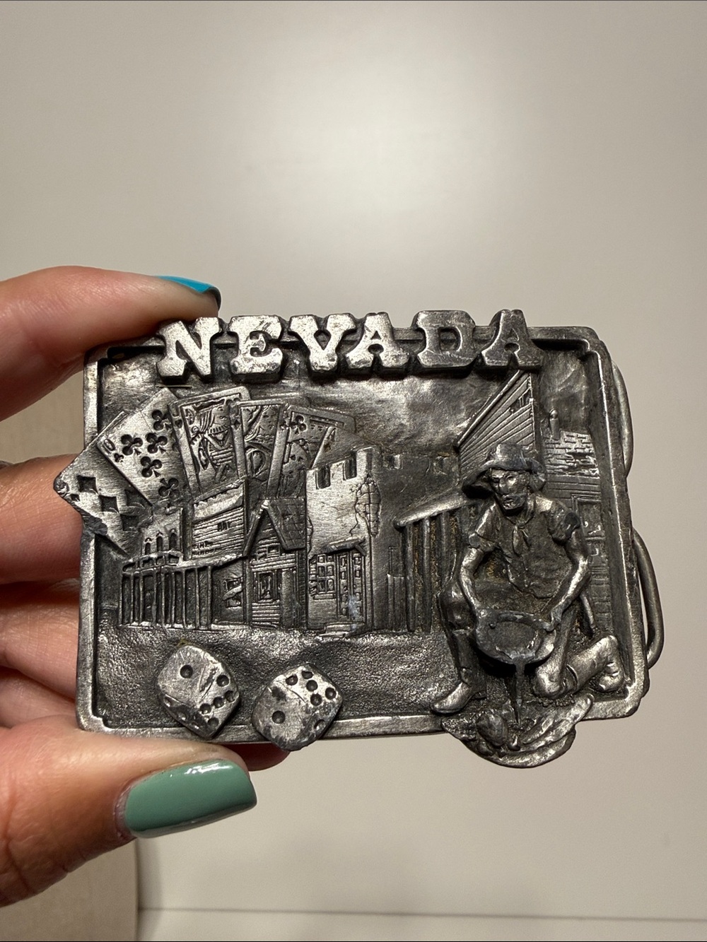 Vintage Nevada Belt Buckle by Siskiyou  1982